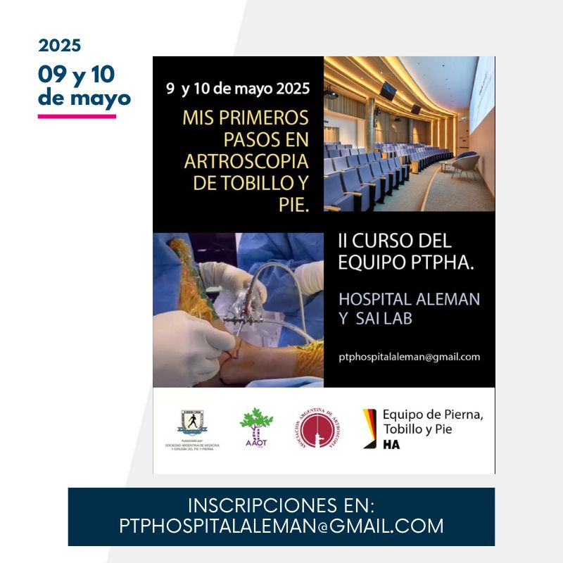 Mis primeros pasos en artroscopia de tobillo y pie